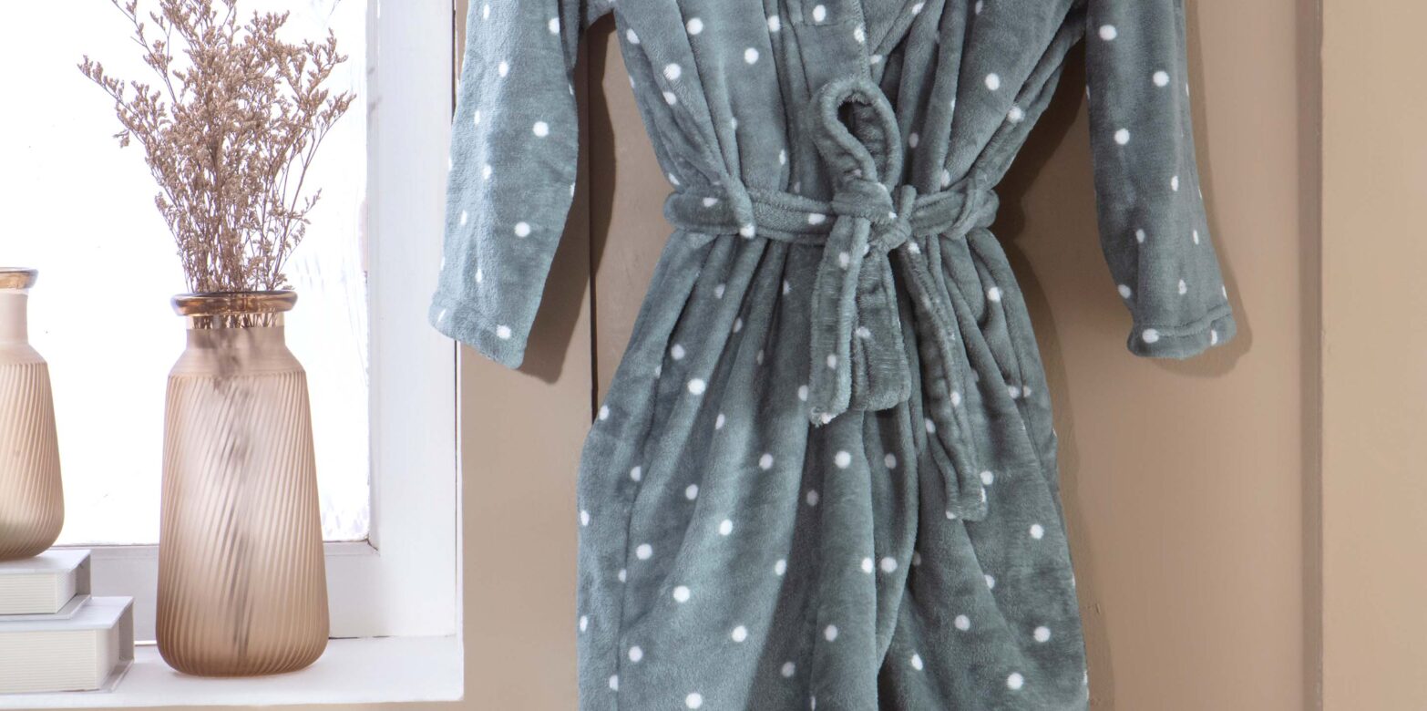 Roupão Flannel Poá